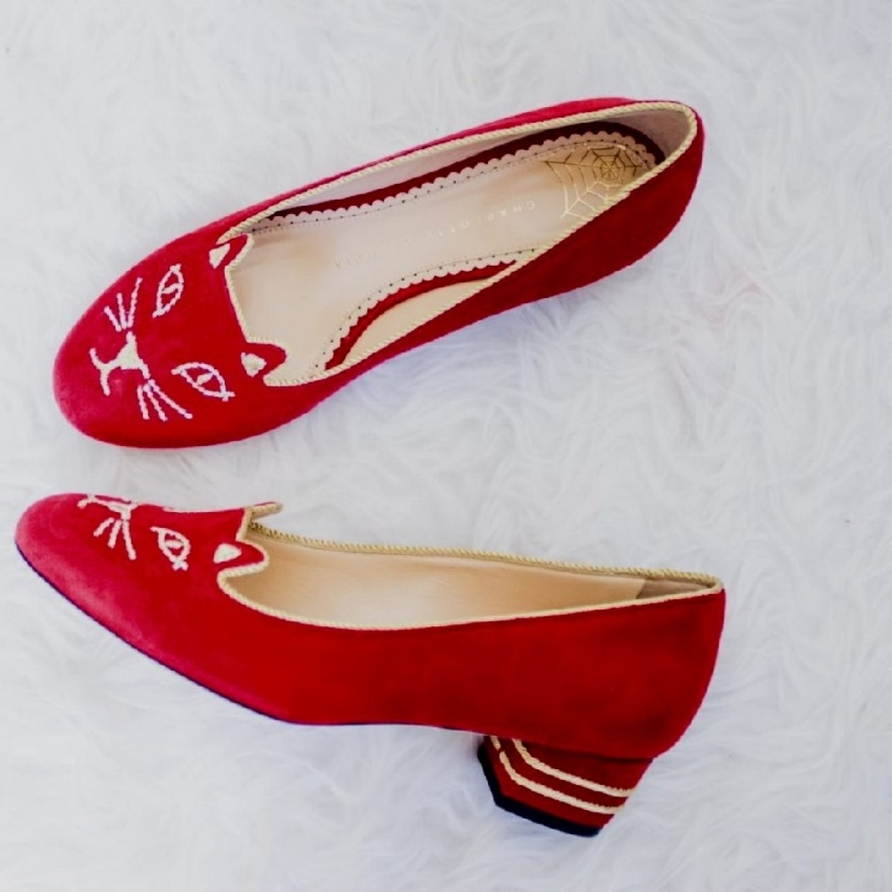 Charlotte Olympia Kitten Low Heel